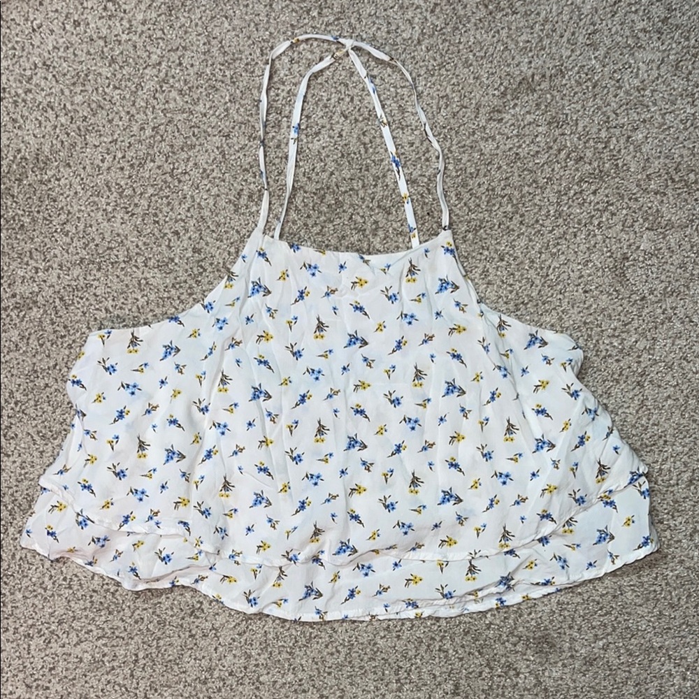 Forever 21 White Floral Camisole